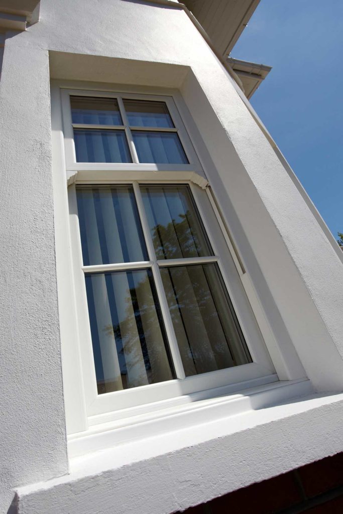 white upvc windows